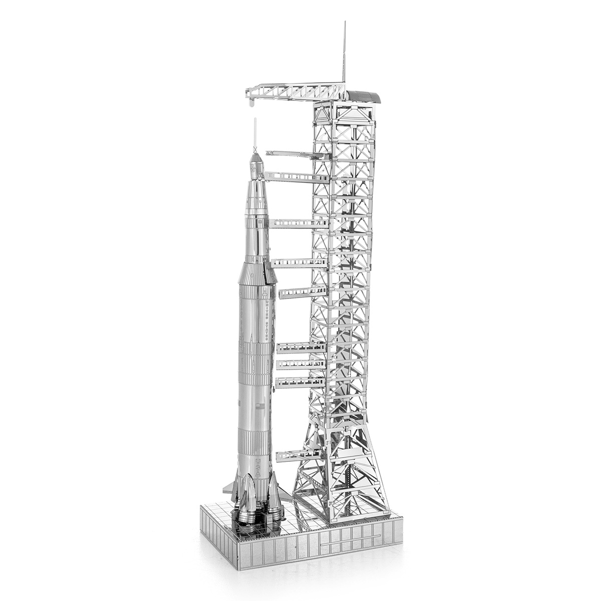 Fascinations Metal Earth 3D Laser Cut Model Kit US Apollo Saturn V with Gantry 