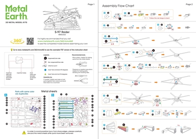 Sikorsky S-97 Raider® Metal Earth | 3D Metal Model Kits