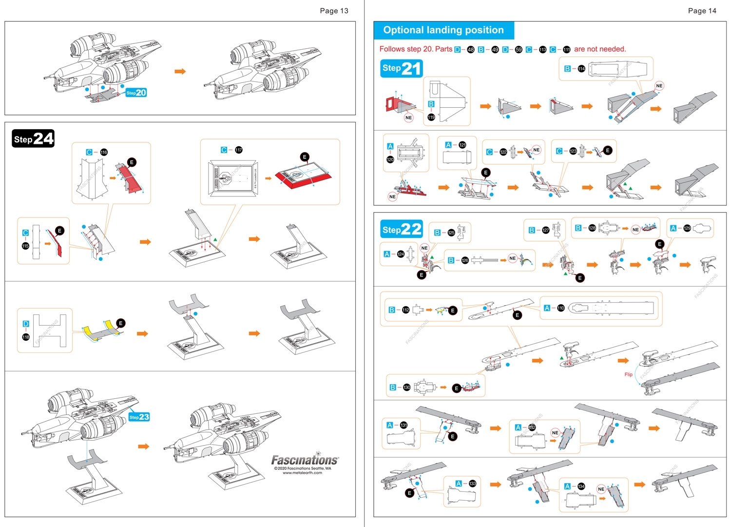Razor Crest™ Metal Earth Star Wars Premium Series | 3D Metal Model