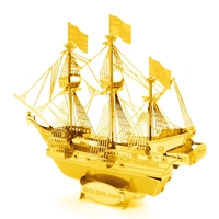 Metal Earth ships - GOLD Golden Hind
