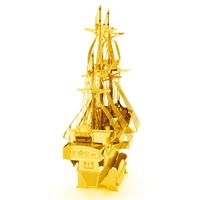 Metal Earth ships - GOLD Golden Hind