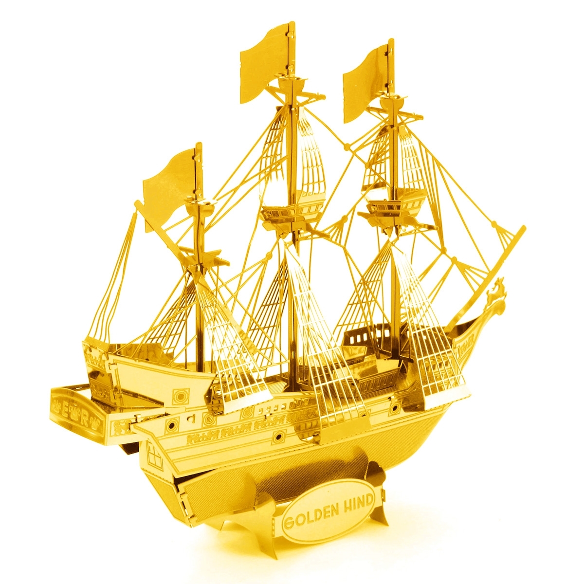 Golden Hind Details about   Fascinations Metal Earth Ship 3D Laser Cut Steel Model Kit Creative 