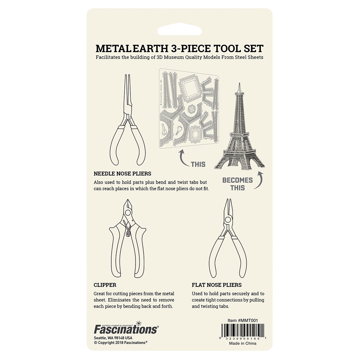 Metal Earth Tool Set for steel dinosaur skeletons - POTUS31