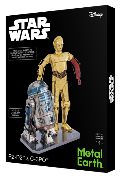 metal earth girt box sets - c-3PO & R2- D2