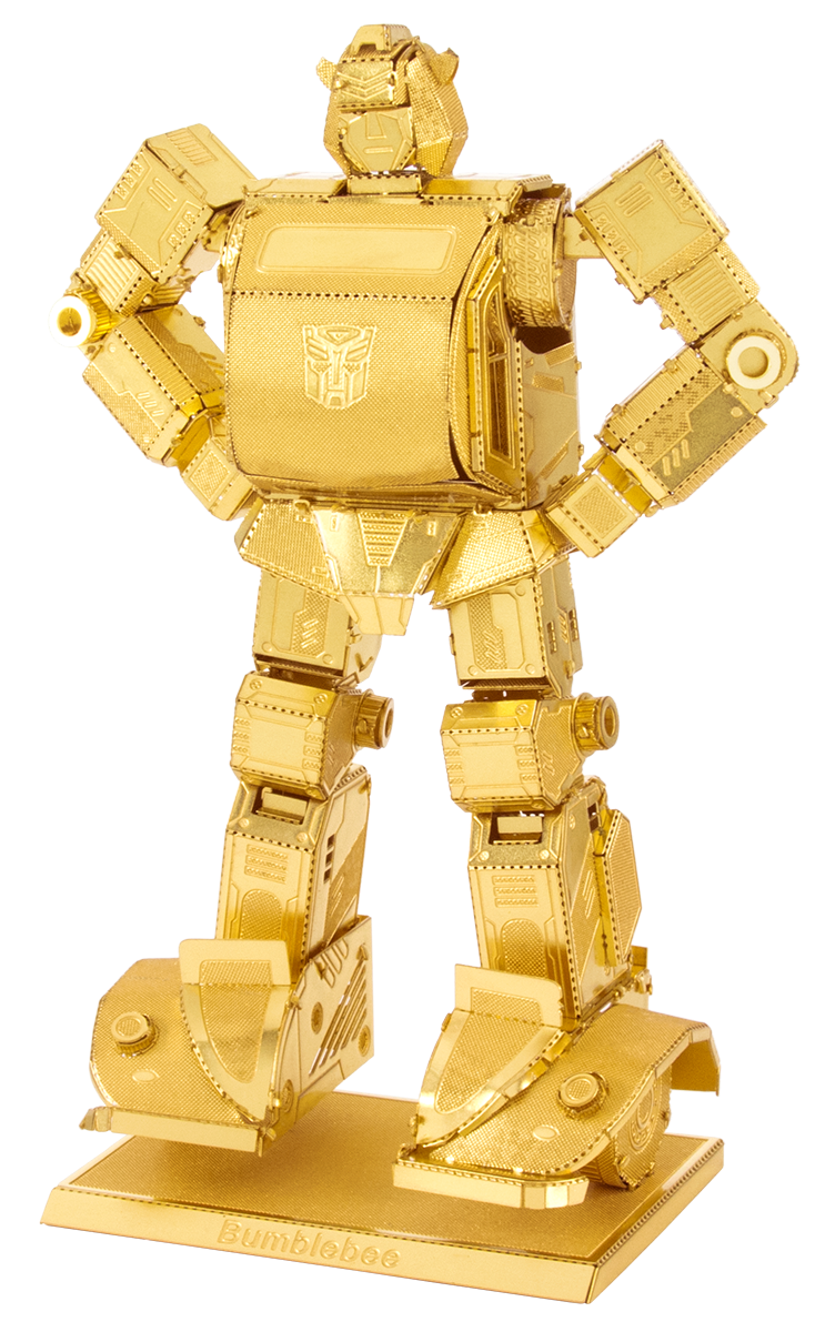 metal earth tranformers - gold bumblebee