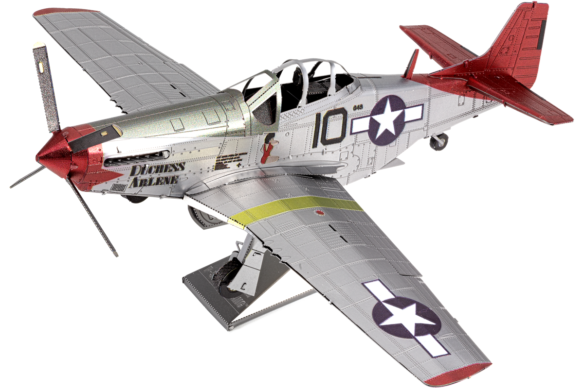 Tuskegee Airmen P51-D 'Redtail' Color Metal Earth Premium Series