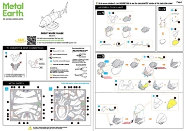 Great White Shark Metal Earth | 3D Metal Model Kits