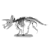 metal earth dinosaur - triceatops skeleton
