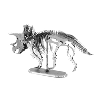 metal earth dinosaur - triceatops skeleton