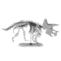 metal earth dinosaur - triceatops skeleton