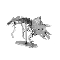 metal earth dinosaur - triceatops skeleton