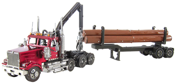 Western Star 4900 Log Truck & Trailer	
