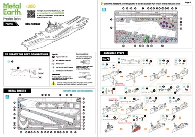 USS Midway Metal Earth Premium Series | 3D Metal Model Kits