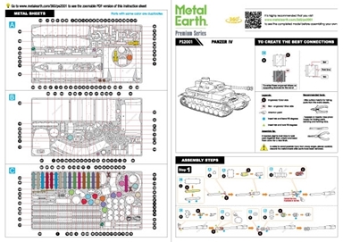 Panzer IV Metal Earth Premium Series | 3D Metal Model Kits