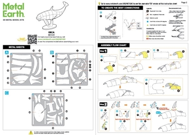 Orca Metal Earth | 3D Metal Model Kits