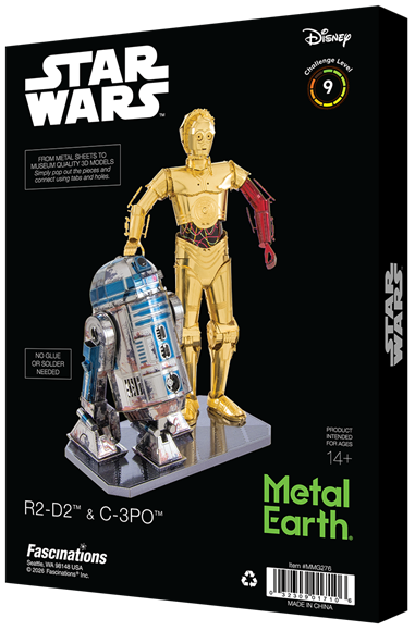 metal earth girt box sets - c-3PO & R2- D2